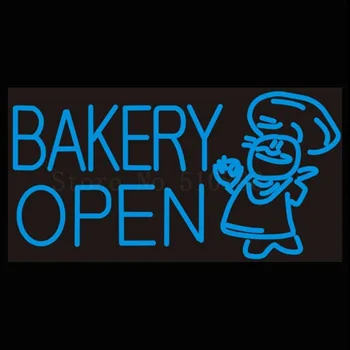 

Custom Signage NEON SIGNS Bakery Open Cake Bread Chef Business BAR PUB Signboard Display Decorate Store Shop Light Sign 24x20