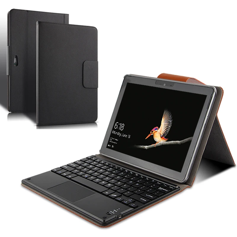 

PU Leather Cover + Wireless Bluetooth Keyboard Cover Case For Microsoft Surface Go 10.1'' Tablet Protective shell + Stylus