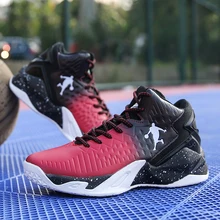 Мужские баскетбольные кроссовки Jordan с высоким берцем, амортизирующий светильник, баскетбольные кроссовки, противоскользящие дышащие спортивные кроссовки Jordan