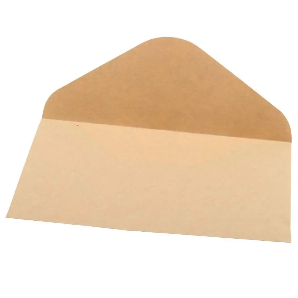 50 шт. конверты из крафт-бумаги для свадьбы объявление 110x220 мм