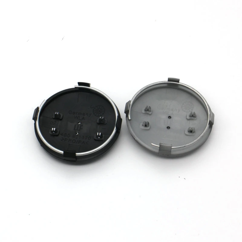 

20pcs 60mm gray black car Wheel Center Cap Hub Caps Car Rims Cover Badge Emblem for C5 4B0601170 4B0 601 170