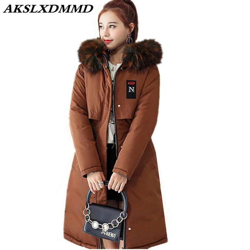 2019 New Women Winter Cotton Coat Two Side Wear Hooded Fur