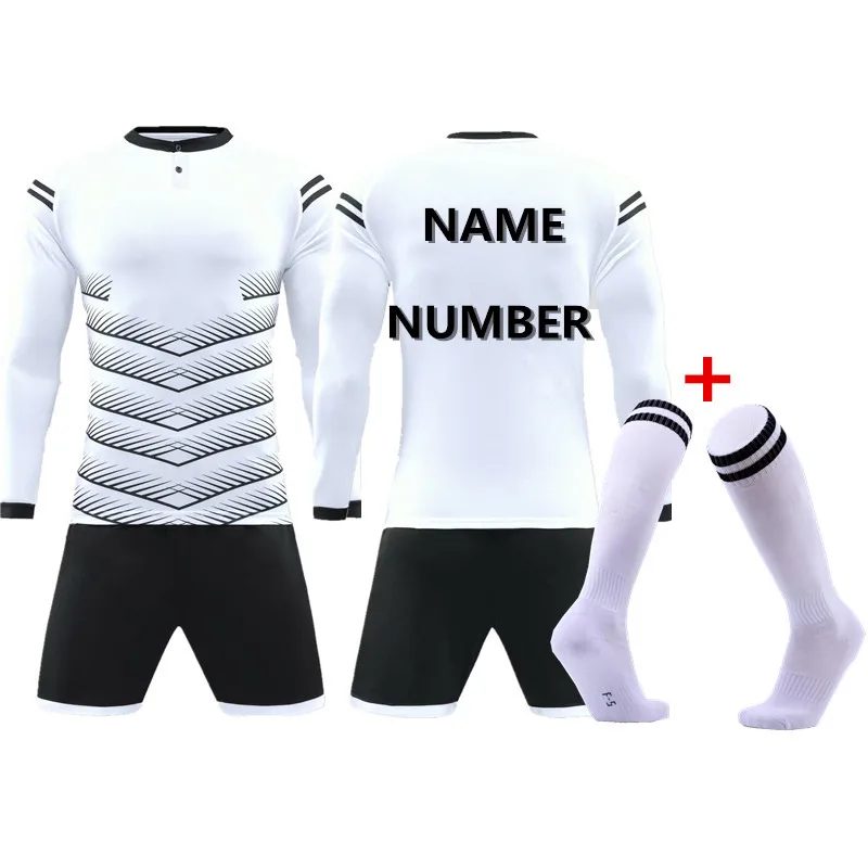 Для детей и взрослых Футбол рубашки униформа Футбол одежда дешевые комплекты дышащий Футбол рубашка спортивный костюм QD 001 - Цвет: picture is correct