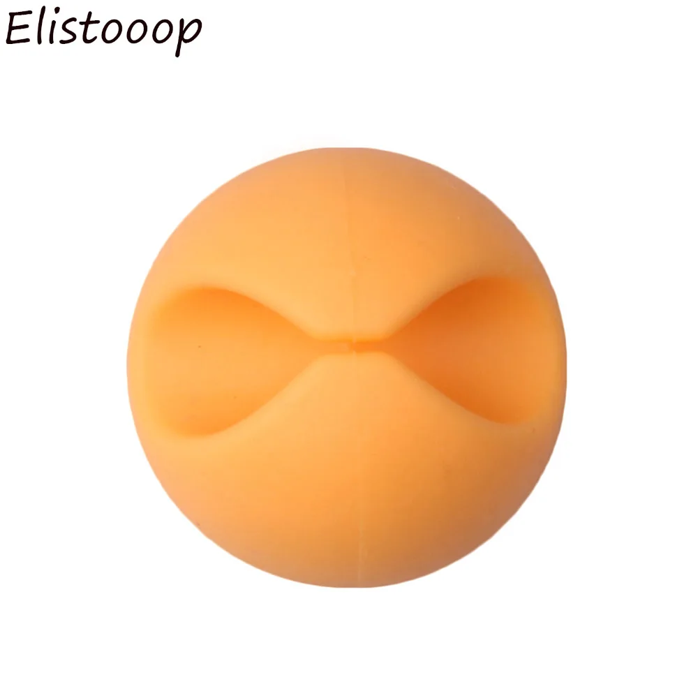 Elistooop 6 шт. цветной кабель для сматывания проводов силиконовый держатель