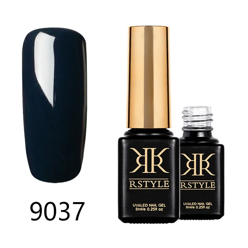 Лак для ногтей rstyle 8 мл 9001-9062 чистый цвет УФ-гель для ногтей Soak Off Nail Art Полупостоянный гель лак набор для наращивания ногтей праймер - Цвет: SC9037