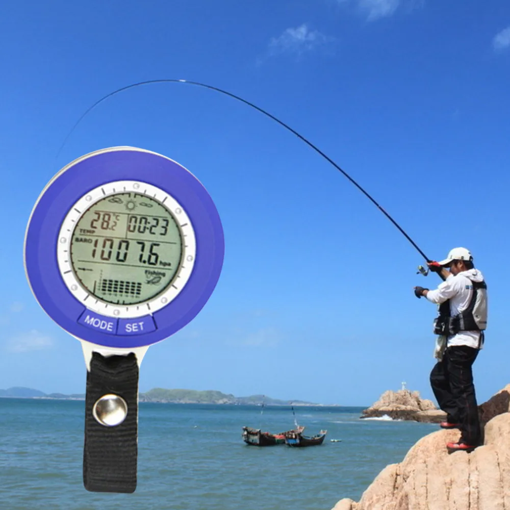 Рыбалка барометр многофункциональный ЖК-дисплей Цифровой Открытый Рыбалка альтиметр термометр Лидер продаж Рыбалка искатель дропшиппинг