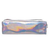 Holo graphic smooth Leather makeup bag organizador travel 2016 PU cosmetic bags pencil case maleta de maquiagem make up bag