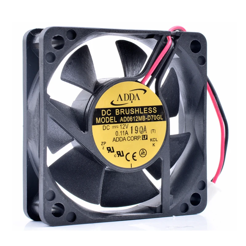 Оригинальный AD0612MB D70GL 6 см 6015 12В 0.11A 2pin зарядное устройство бесшумный вентилятор
