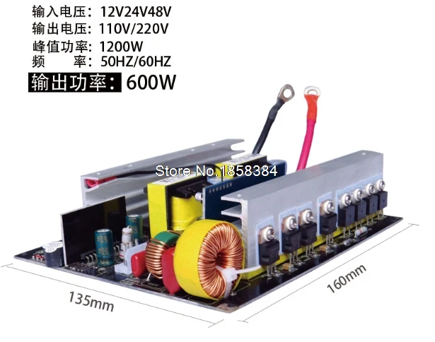 

Free shipping Inversor Pure Sine Wave Power Inverter Board DC 24V To AC 220V 300W 500W 600W Technical 24V Converter
