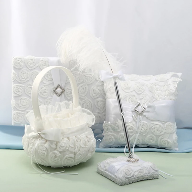 flower girl basket and ring pillow