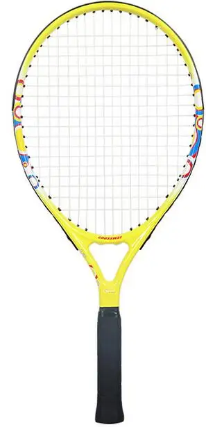 Ракетка для тенниса из углеродного волокна, 21 дюйм, ракетки с сумкой, размер 4 raquetas de tenis для детей 4-6 лет - Цвет: Цвет: желтый