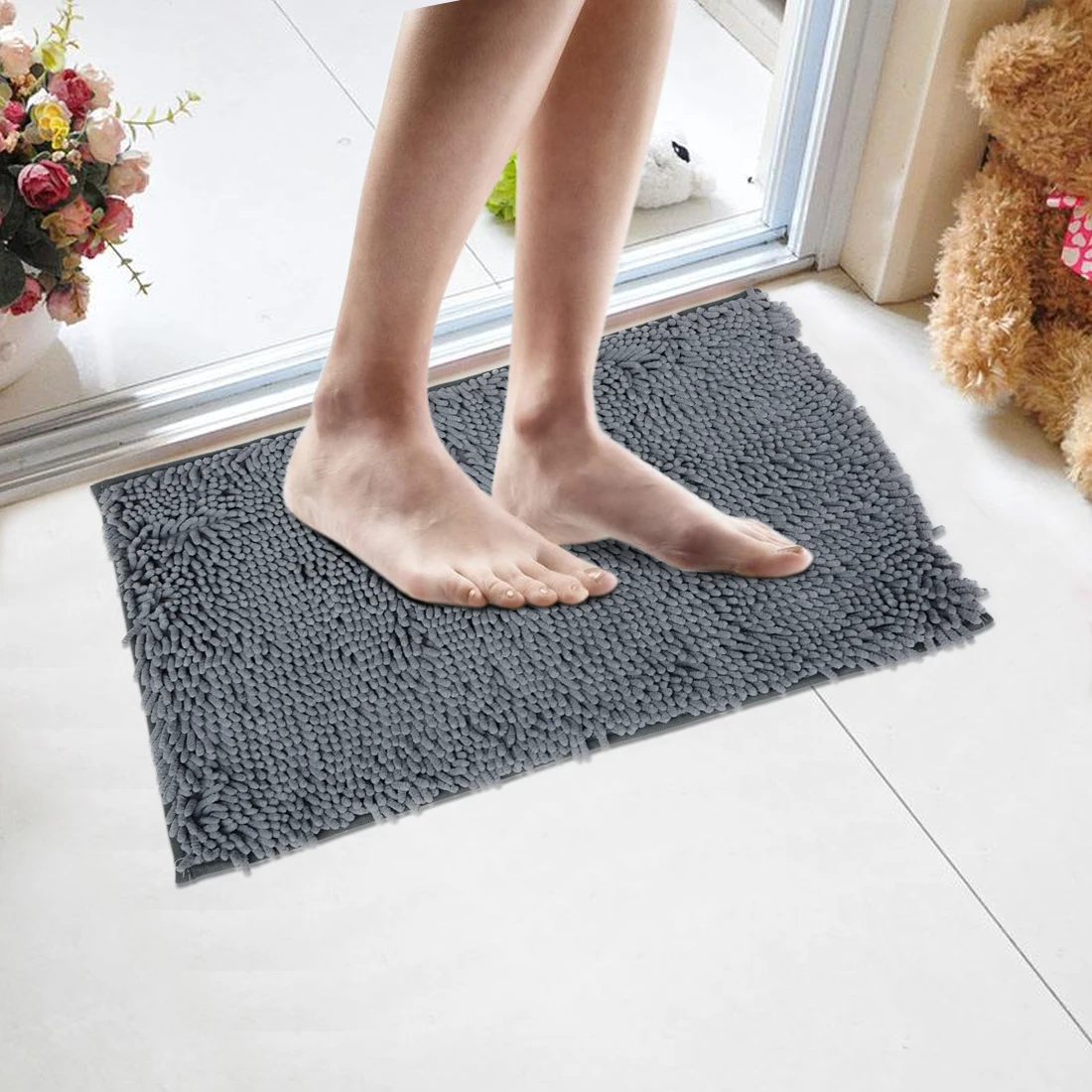 Useful 3 sizes Cheap Floor Mat Bath Rug Kitchen Rug Door Way Feet Mat