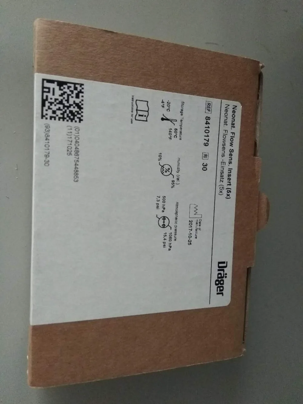 Drager(Germany)(PN:8410179)25boxes Neonatal flow sensor insert for drager baby log 8000 ventilator(5pk-box)(new original) | Электроника