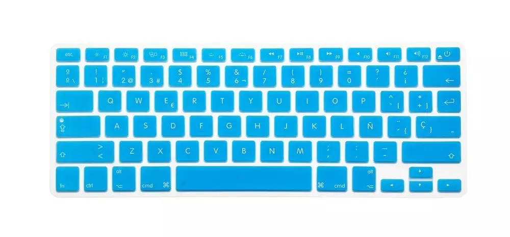 Силиконовый чехол для Macbook Air Pro Retina 13 15 17 с клавиатурой Mac Book Испания США испанский