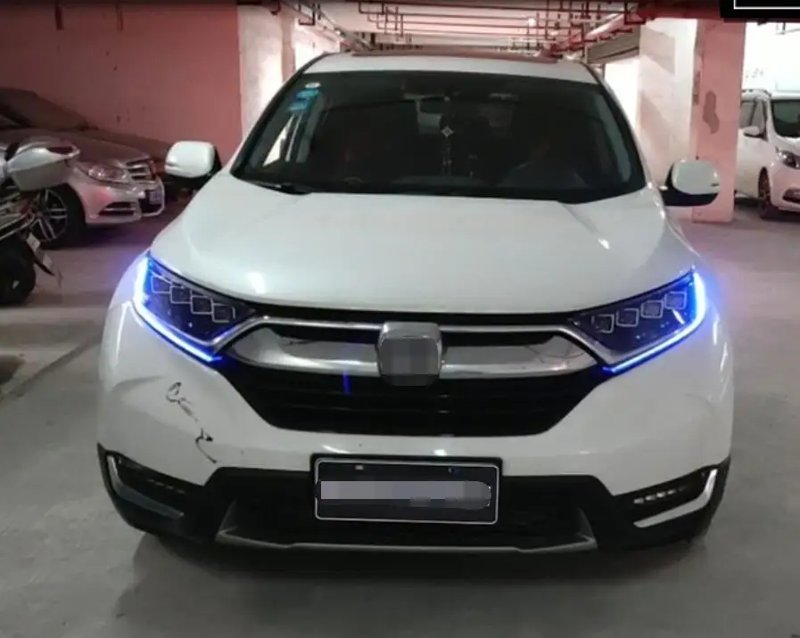 Светодиодные передние фары для Honda CRV C-RV 2017-2019 Автомобильные светодиодные двойные