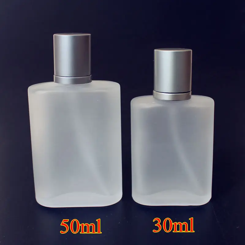 

1PC Frosted 30ml 50ml Glass Empty Perfume Bottles Spray Atomizer Refillable Bottle Scent Case with Travel Size Portable