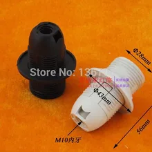 10 шт. E14 лампа Черный Белый Настольная лампа весь кассета зуб Винтик держатель лампы освещения аксессуары diy акриловые лампы основы