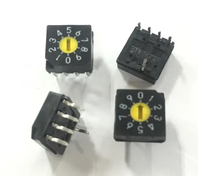 

5PCS/LOT FUJISOKU, DRS3010 encoding switch 0-9, rotary 10 shift dial switch, 4:1 pin
