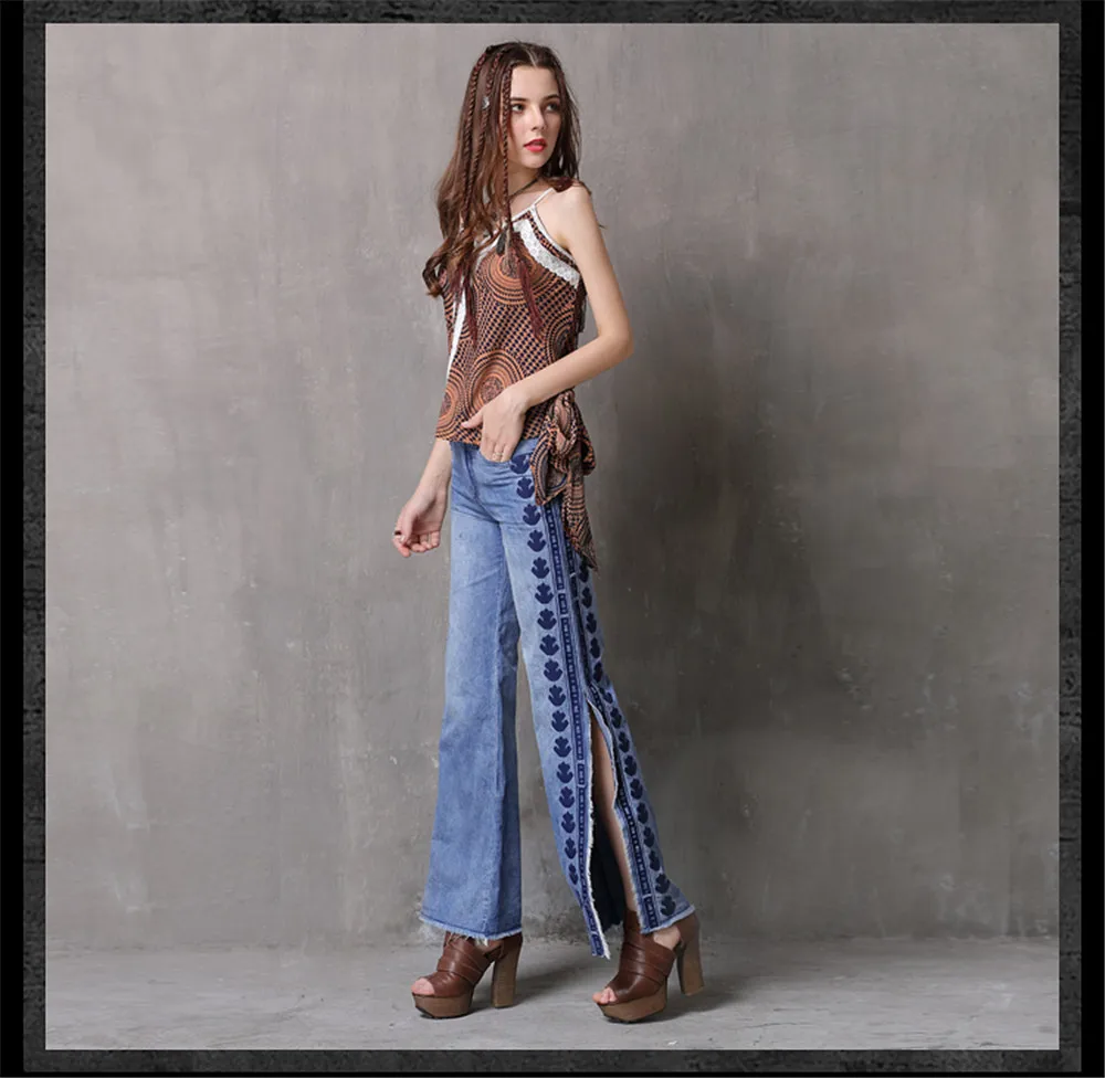 Vintage Style Summer Print Lace Top Female 2018 Boho New Chiffon Women's Shirt V-Neck Patchwork Flare Hem Tops T-shirts (11)