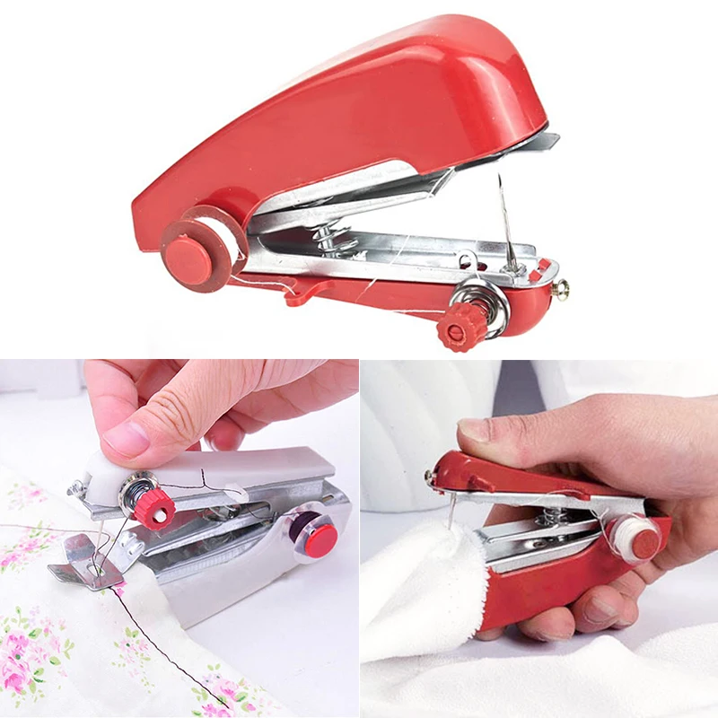

Hand-Held Portable needlework Convenient Without Electricity Cordless Random Colour Clothes Sewing Machines Easy to Carry Mini