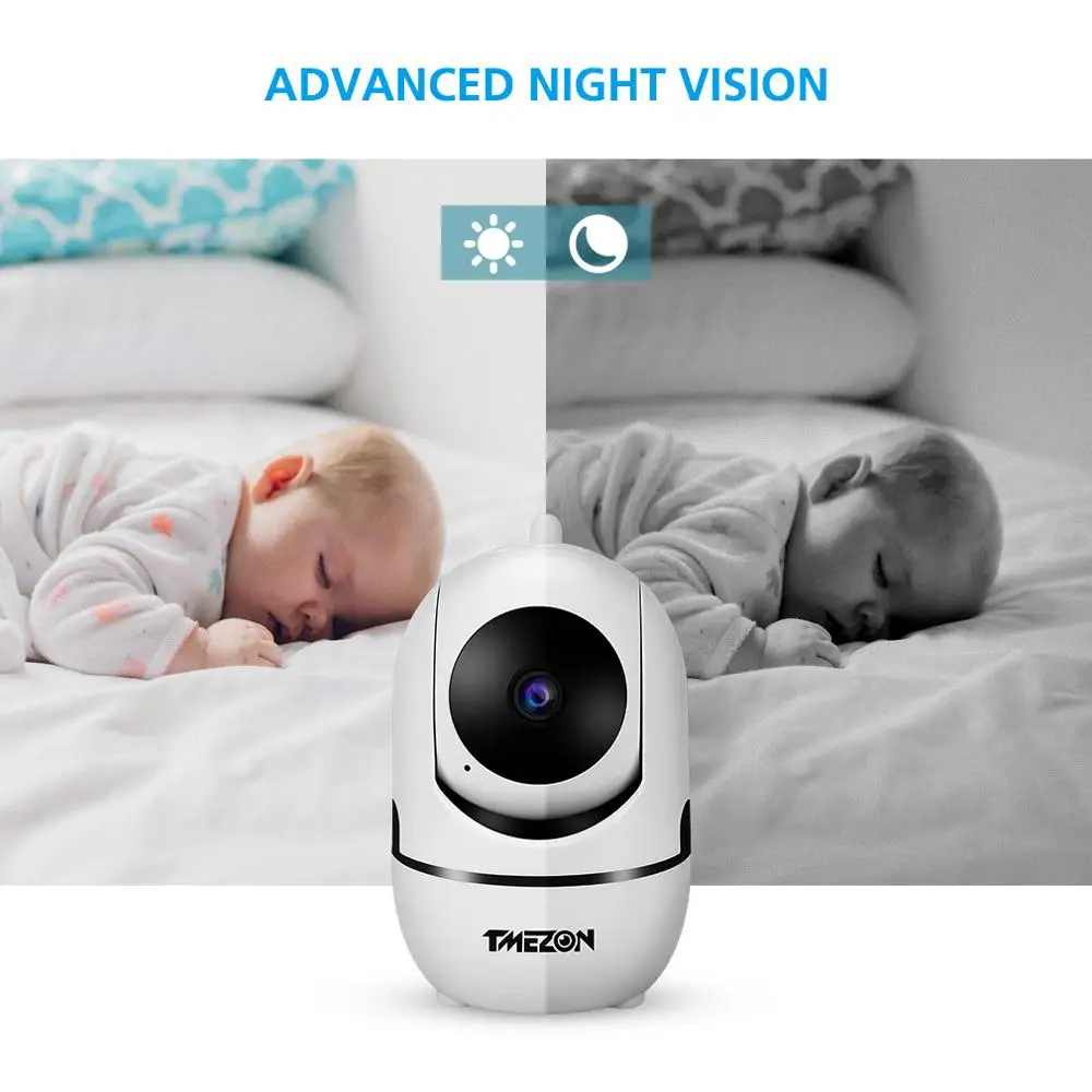  TMEZON 1080P Baby Monitor HD Wifi Rete Senza Fili di Sicurezza Domestica 2.0MP IR Macchina Fotograf
