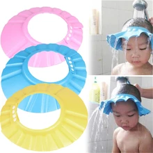 EVA пена регулируемая детская шапочка для душа ребенок дети шампунь для ванны душа шапка мыть волосы щит для головы детей