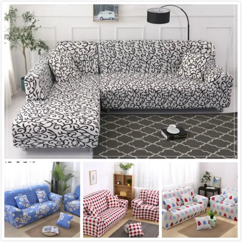 

Elastic Sofa Cover Cushion Tight Wrap Stretch Sectional Sofa Cover Protector Slip-resistant for Single/Two/Three/Four-seater