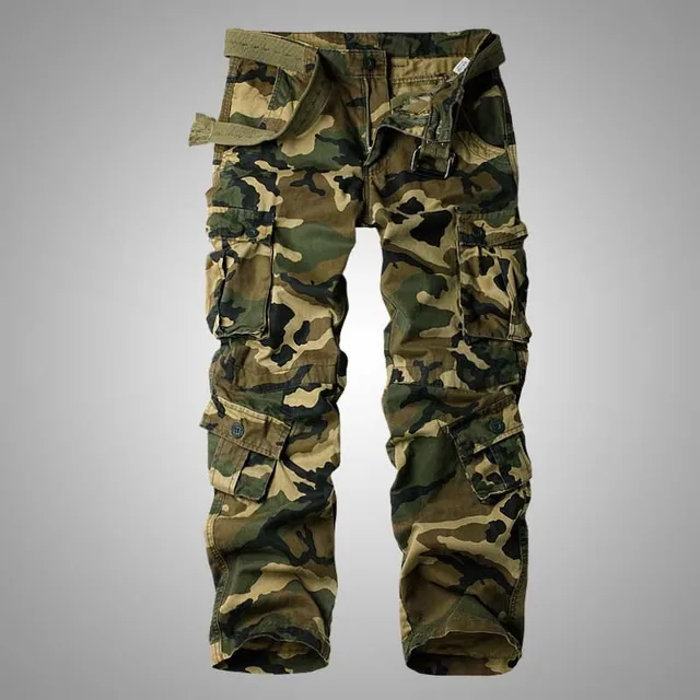 Men and Women Cargo Pants 8 Pocket Cotton Hip Hop Trousers Loose Baggy ...