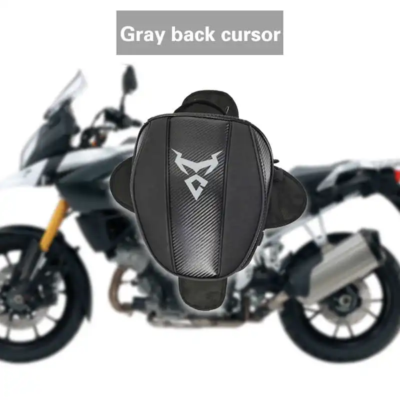 Grey logo Многофункциональный мотоциклов Водонепроницаемый рюкзак черный седло мешок ГАСТРОЛИ КАМЕРА масло для мотоциклов танковый шлем сумка под седло - Название цвета: Grey logo