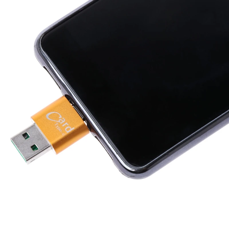 1 P c высококачественного алюминиевого сплава USB Type C OTG Micro SD/TF внешнее устройство чтения карт памяти, адаптер