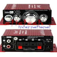 DHL или FedEx 80 шт. 12 В Kinter автомобильный аудио усилитель мощности MA-170 2 CH 2 канала передача hi-fi переключатель CD вход стерео дешевый