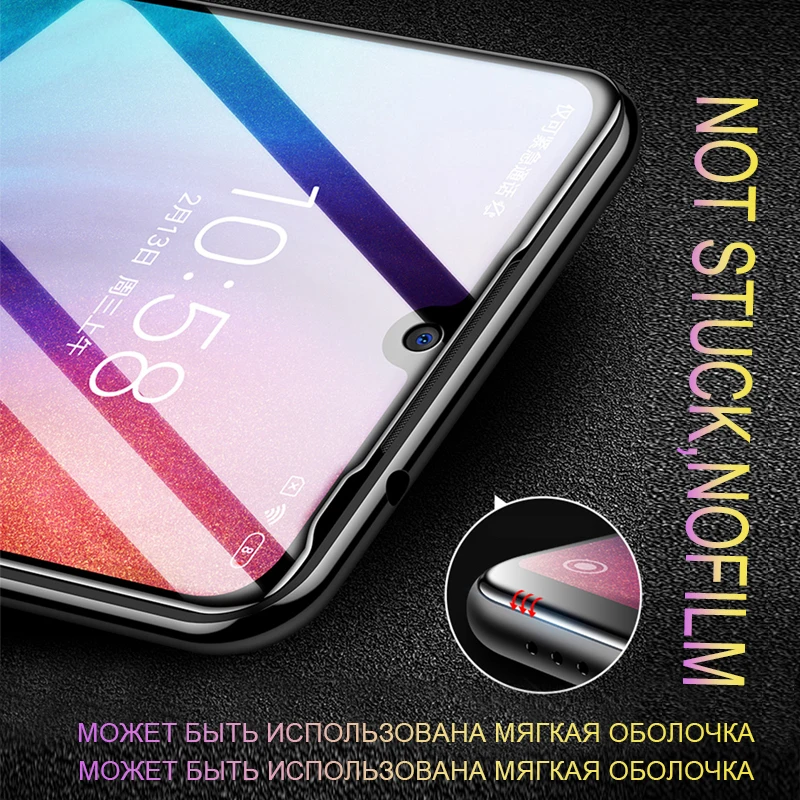 21D полное покрытие из закаленного стекла для Xiaomi Redmi Note 7 5 6 Pro Защита экрана для Xiaomi Redmi 7 6 6A защитное стекло