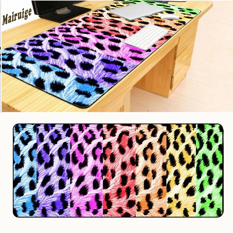 Mairuige 900*400*3 Large Colour Leopard Print Design PC Computer Mat Soft Mousemat Game Dota Mouse
