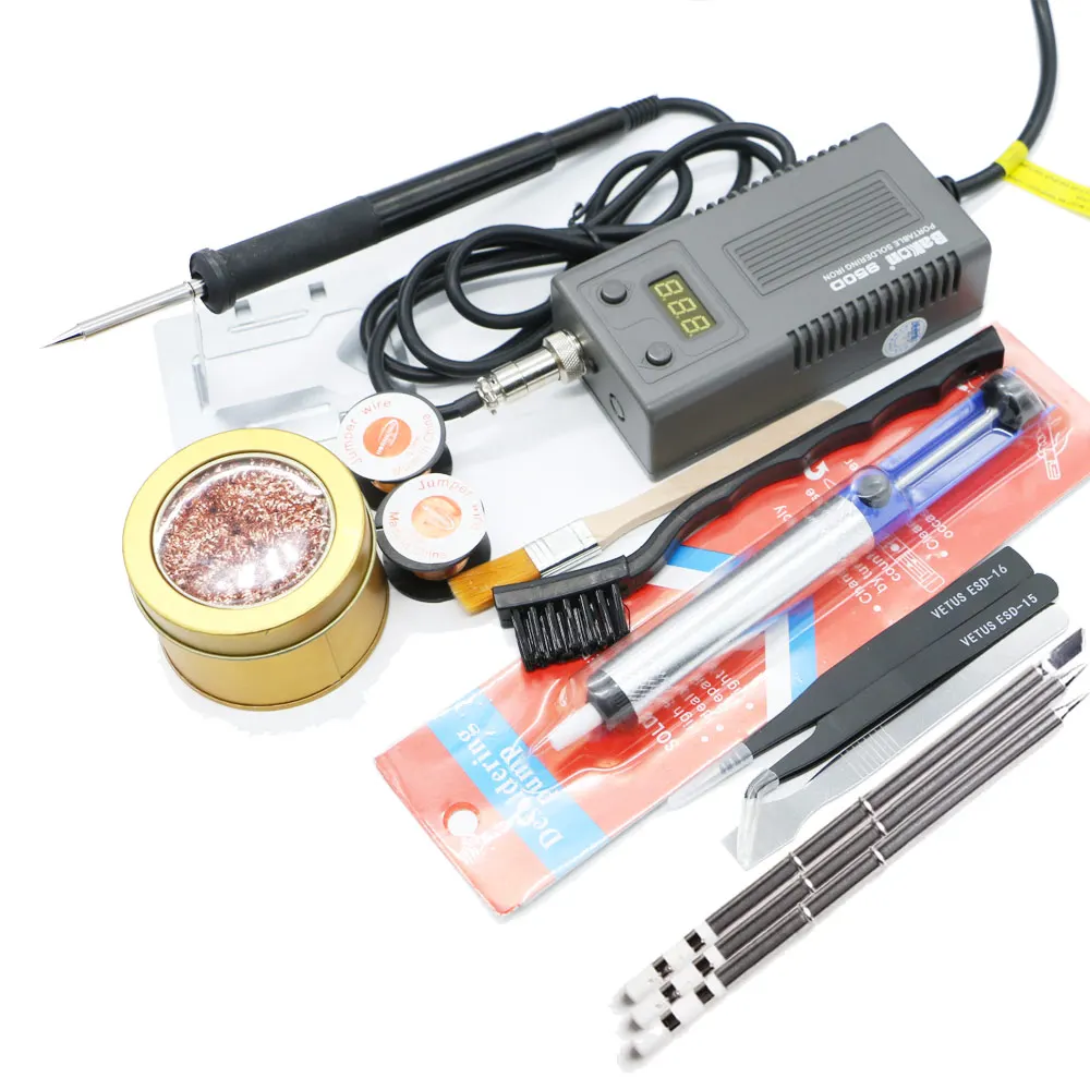 Welding Solder Soldering Iron 220/110 50W Internal Heating Type Tool trinity digital display and T13 heater | Инструменты