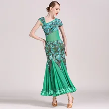 purple ballroom dance dress standard ballroom dancing clothes dresses dance ballroom waltz dress top and skirt
