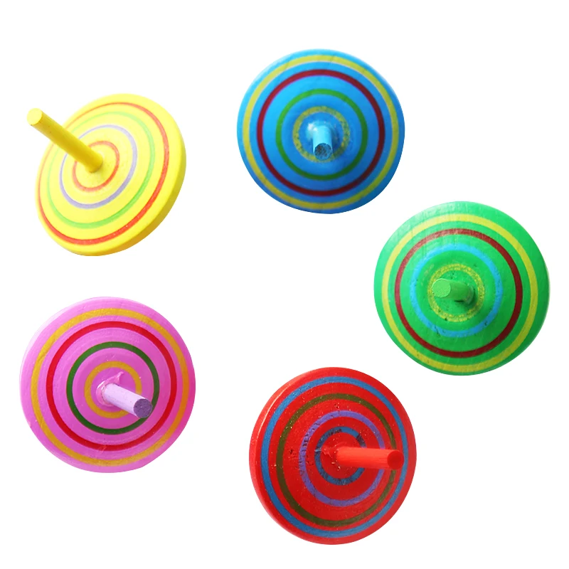

Mini Toytop Desktkop Rotate Spinning Top Wooden Gyro Toy Kindergarten Gift Relieve Pressure Toy Intelligence Game For children