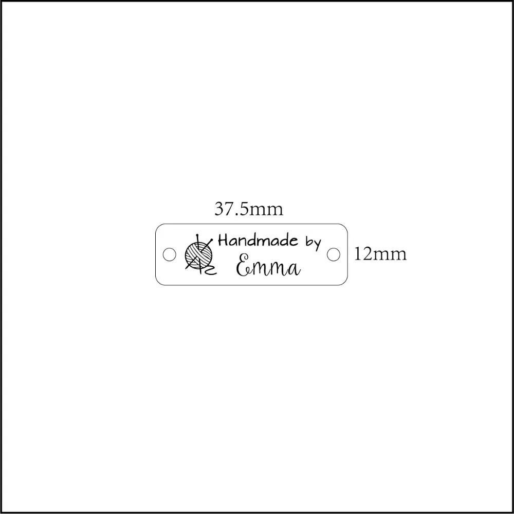 Деревянные Этикетки, Пользовательский текст, вязаные этикетки, персонализированные этикетки, пользовательские гравировальные этикетки, художественные шрифты(WDBQ05