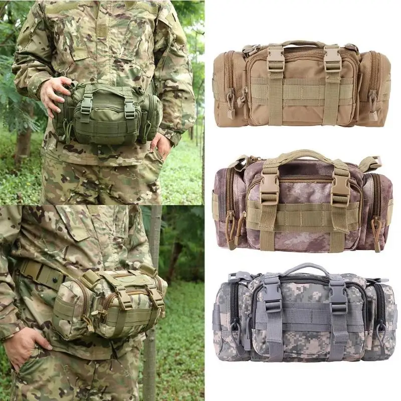 6L Waist Bag Nylon Camouflage Multifuction Tactivcal Outdoor Camping