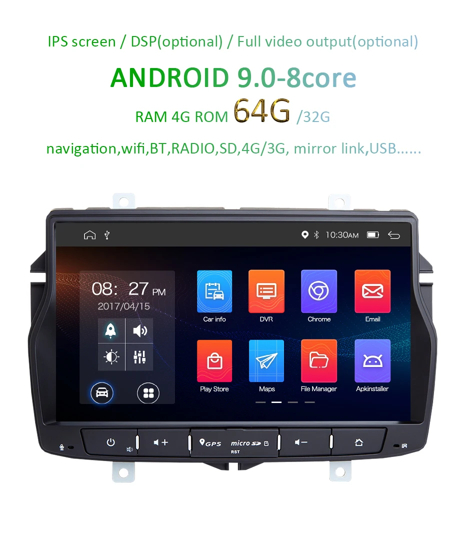Excellent DSP IPS Android 9.0 4G RAM 64G CAR GPS For Lada Vesta 2015-2018 RADIO STEREO NAVIGATION Audio multimedia NO dvd player 2 Excellent DSP IPS Android 9.0 4G RAM 64G CAR GPS For Lada Vesta 2015-2018 RADIO STEREO NAVIGATION Audio multimedia NO dvd player 2