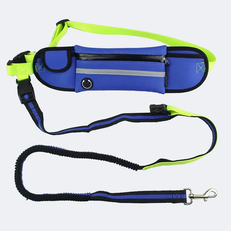 Светоотражающий Поводок для собак Hands Free Pet Dog Cat бег трусцой мягкий пояс полоса эластичный поводок для тренировочный повод для собак