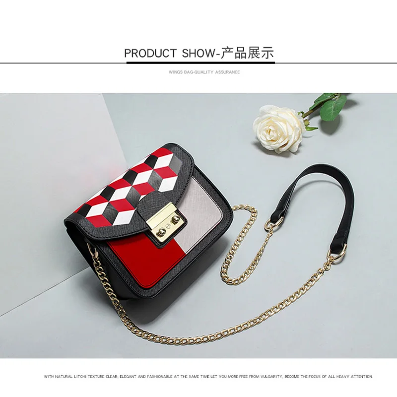 

Fashion Women's Lady bags New Korean Shoulder Chain bag Mini Crossbody bag Multifunction Purse