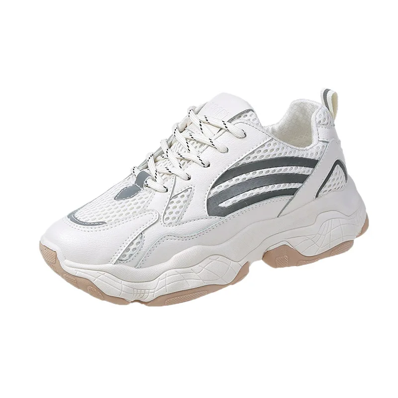 

Women's Shoes Fashion Color Matching Sports Comfortable Mesh Breathable Running Casual Shoes Spring Autumn New Small White Shoes
