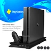 Тонкий вентилятор охлаждения PS4 вертикальная подставка с зарядным устройством для контроллера PS 4 зарядная док-станция для геймпада игровая станция 4 аксессуары для игр ► Фото 1/6