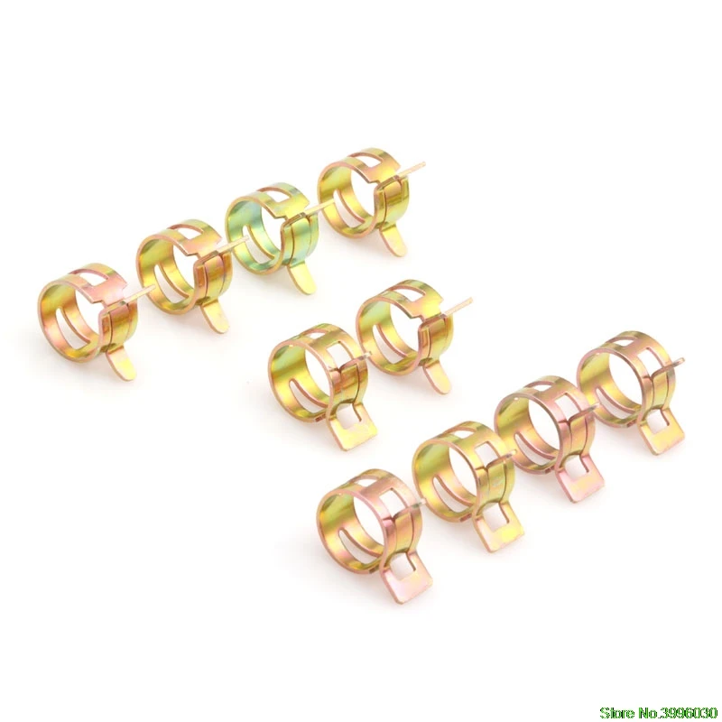 

10Pcs Spring Clip Fuel Oil Water Hose Pipe Tube Clamp Fastener New 6mm-15mm