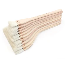 1 шт., акварельные кисти, высокое качество, деревянная ручка, кисть для краски, козья шерсть, краски для стен, акриловые, масляные краски, принадлежности