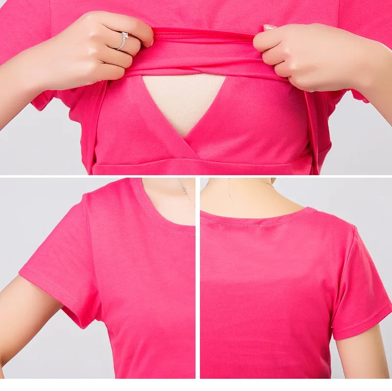OkayMom летние топы для кормления грудью; футболки для беременных; Одежда для беременных кормящих женщин; футболка для кормления грудью; одежда для мам