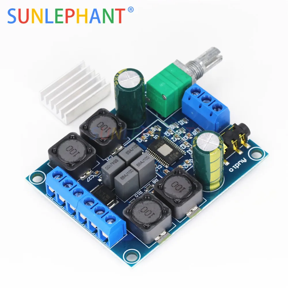 50 Вт x 2 TPA3116D2 двухканальный DC 4 5 27 в цифровой мощный аудио музыкальный динамик
