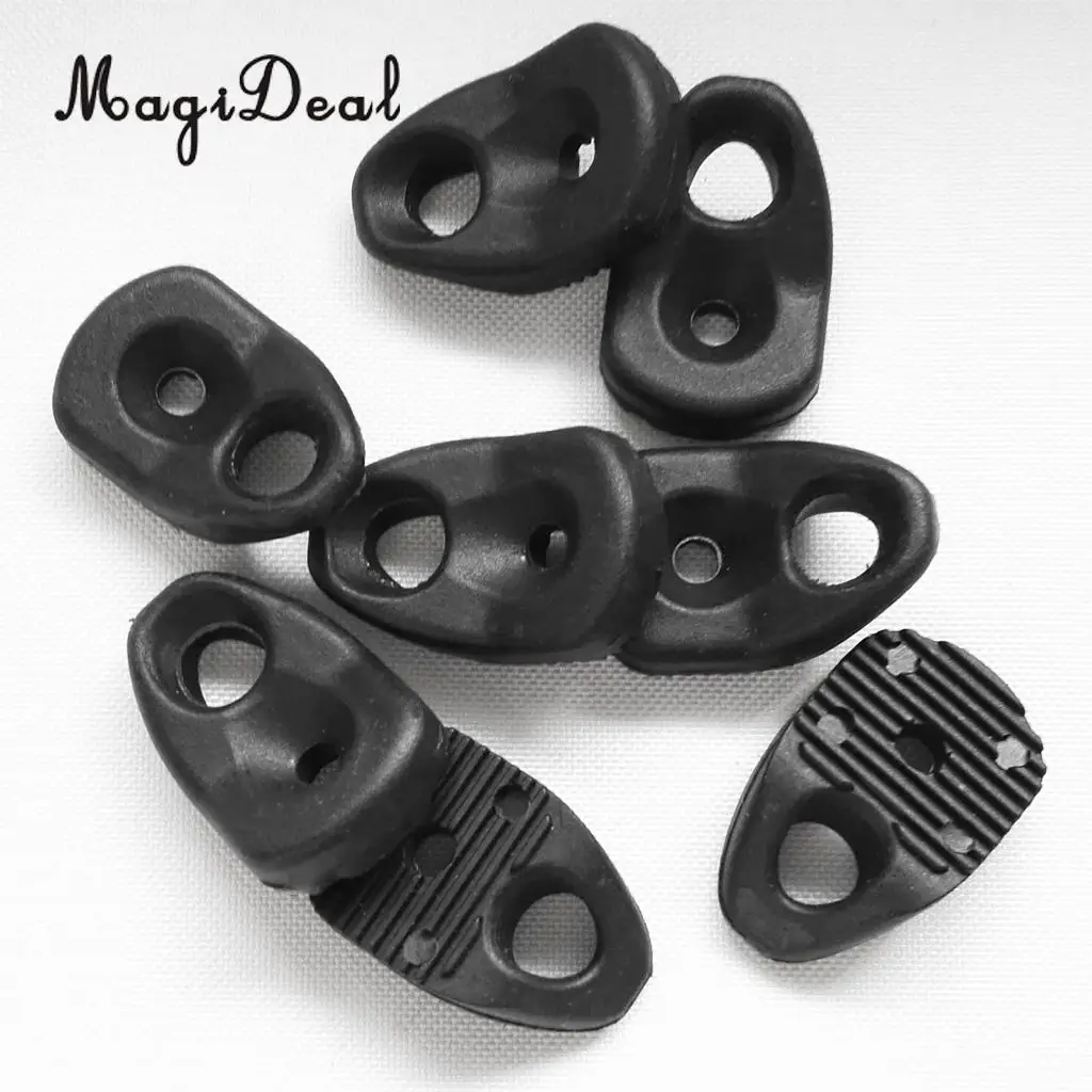 MagiDeal Heavy Duty 6Pcs Kayak Canoe Single Eyelet Tie Down Loop Safety Deck Fitting Replacement Kit for Rowing Boat Water Sport