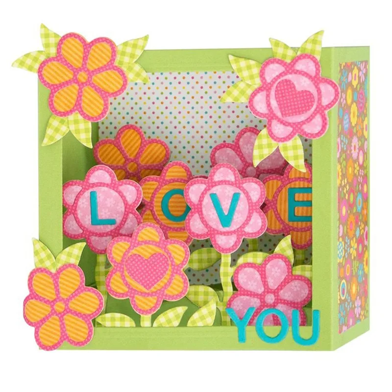 

YaMinSanNiO Box Die Metal Cutting Dies Birthday Gift Craft Frame Dies Cut for Scrapbooking Card Making Album Embossing 2019 New
