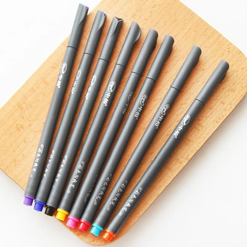 

10 Colors Set 0.38MM Fine Liner Color Marker Pens Watercolor Based Art Markers For Manga Anime Sketch Drawing Pen Art suppliers